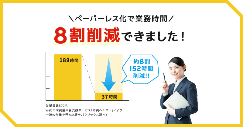 ペーパーレス化で業務時間8割削減出来ました!